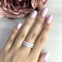Серебряное кольцо SilverBreeze с керамикой (1223666) 18.5 размер