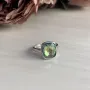 Серебряное кольцо SilverBreeze с натуральным мистик топазом 1456477 18 размер