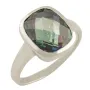 Серебряное кольцо SilverBreeze с натуральным мистик топазом 1456477 18 размер