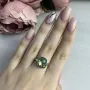 Серебряное кольцо SilverBreeze с натуральным мистик топазом 1456477 17.5 размер