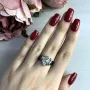 Серебряное кольцо SilverBreeze с керамикой (1540206) 18 размер