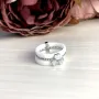 Серебряное кольцо SilverBreeze с натуральным керамикой, перламутром 1764879 18 размер
