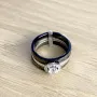 Серебряное кольцо SilverBreeze с керамикой 1903858 18.5 размер