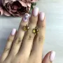 Серебряные серьги SilverBreeze с цитрином nano (1950968)