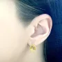 Серебряные серьги SilverBreeze с цитрином nano (1950968)