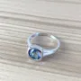 Серебряное кольцо SilverBreeze с натуральным мистик топазом 1972281 17.5 размер