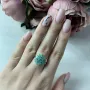 Серебряное кольцо SilverBreeze с натуральным изумрудом 1988206 18 размер