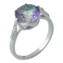 Серебряное кольцо SilverBreeze с натуральным мистик топазом 1988336 17 размер