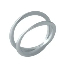 Срібна каблучка SilverBreeze без каміння 1998649 15.5 розмір