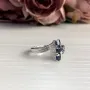 Серебряное кольцо SilverBreeze с натуральным сапфиром (2006152) 18 размер