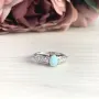 Серебряное кольцо SilverBreeze с опалом 2009382 17 размер