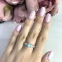 Серебряное кольцо SilverBreeze с опалом 2009382 17 размер