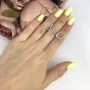 Серебряные серьги SilverBreeze с натуральным топазом Лондон Блю (2016236)