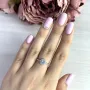 Серебряное кольцо SilverBreeze с натуральным топазом (2018827) 16.5 размер