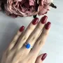 Серебряное кольцо SilverBreeze с опалом 2024262 17 размер