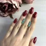 Срібна каблучка SilverBreeze з натуральним смарагдом 2.044ct (2027485)