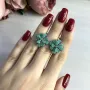 Срібна каблучка SilverBreeze з натуральним смарагдом 3.913ct (2027638)