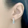 Серебряные серьги SilverBreeze с натуральным топазом (2028284)