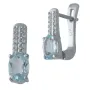 Серебряные серьги SilverBreeze с натуральным топазом (2028284)