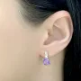 Серебряные серьги SilverBreeze с александритом 4.783ct (2029335)