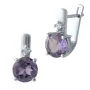 Серебряные серьги SilverBreeze с александритом 4.783ct (2029335)