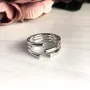 Серебряное кольцо SilverBreeze без камней 2029465 17.5 размер