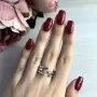 Серебряное кольцо SilverBreeze без камней 2029465 17.5 размер