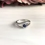 Серебряное кольцо SilverBreeze 2030393 с натуральным сапфиром 17 (2030393-17)