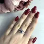 Серебряное кольцо SilverBreeze 2030393 с натуральным сапфиром 17 (2030393-17)