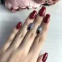 Серебряные серьги SilverBreeze с натуральным гранатом (2030751)