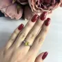 Серебряное кольцо SilverBreeze 2031925 с цитрином nano 17.5 (2031925-17.5)