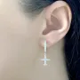 Серебряные серьги SilverBreeze с фианитами (2035589)
