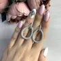 Серебряные серьги SilverBreeze с фианитами (2036463)