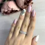 Серебряное кольцо SilverBreeze с фианитами 2036562 18 размер