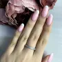 Серебряное кольцо SilverBreeze с фианитами (2036593) 17 размер