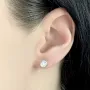 Серебряные серьги SilverBreeze с фианитами (2036883)
