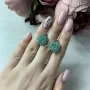 Срібна каблучка SilverBreeze з натуральним смарагдом 4.342ct (2042389)