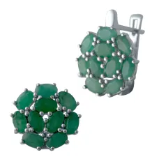 Срібна каблучка SilverBreeze з натуральним смарагдом 4.342ct (2042389)