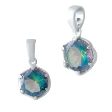 Серебряная подвеска SilverBreeze с мистик топазом (2043539) Серебряная подвеска SilverBreeze с мистик топазом (2043539)