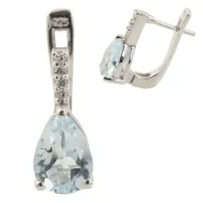 Срібна каблучка SilverBreeze з натуральним топазом 4.39ct (0513614)