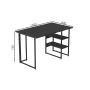 Комп'ютерний стіл Ferrum-decor Кевін 75x140x60 чорний ДСП Сосна Кембра 32мм