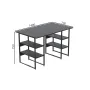 Компьютерный стол Ferrum-decor Курт 75x140x70 черный ДСП Сосна Кембра 16мм