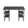 Компьютерный стол Ferrum-decor Курт 75x140x70 черный ДСП Сосна Кембра 32мм