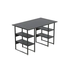 Комп'ютерний стіл Ferrum-decor Карен 75x140x60 чорний ДСП Сосна Кембра 16мм