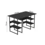 Комп'ютерний стіл Ferrum-decor Тім 75x120x70 чорний ДСП Сосна Кембра 16мм