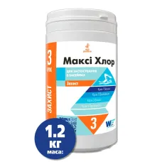 Средство для очищения воды в бассейне Макси Хлор WWW 1.2кг (туба) Средство для очищения воды в бассейне Макси Хлор WWW 1.2кг (туба)