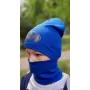 Дитяча шапка з хомутом КАНТА розмір 52-56 Блакитний (OC-172)