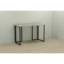 Комп'ютерний стіл Ferrum-decor Ханна 75x100x70 чорний ДСП Дуб Сонома 16мм (hub_l8cbeb)
