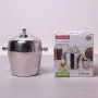 Ведро для льда и шампанского с крышкой из нержавеющей стали Kamille 1200 мл Хром