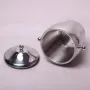 Ведро для льда и шампанского с крышкой из нержавеющей стали Kamille 1200 мл Хром
